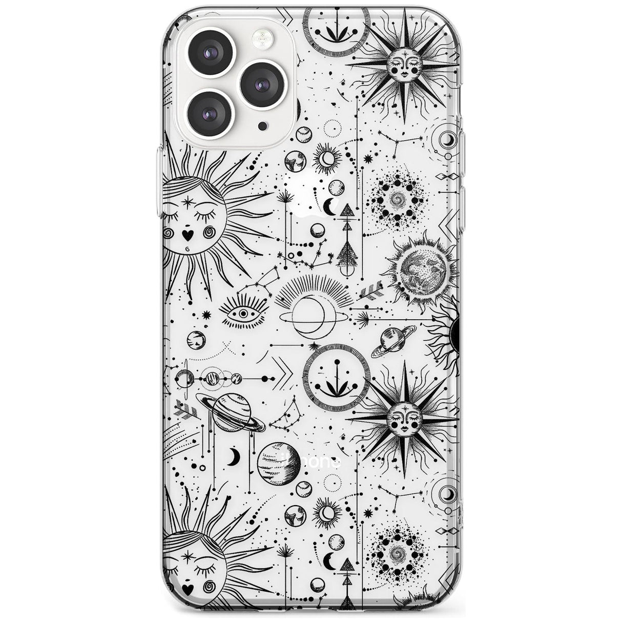 Suns & Planets Vintage Astrological Slim TPU Phone Case for iPhone 11 Pro Max