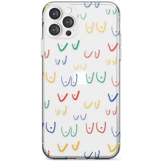 Boob Pattern (Mixed Colours) Black Impact Phone Case for iPhone 11 Pro Max