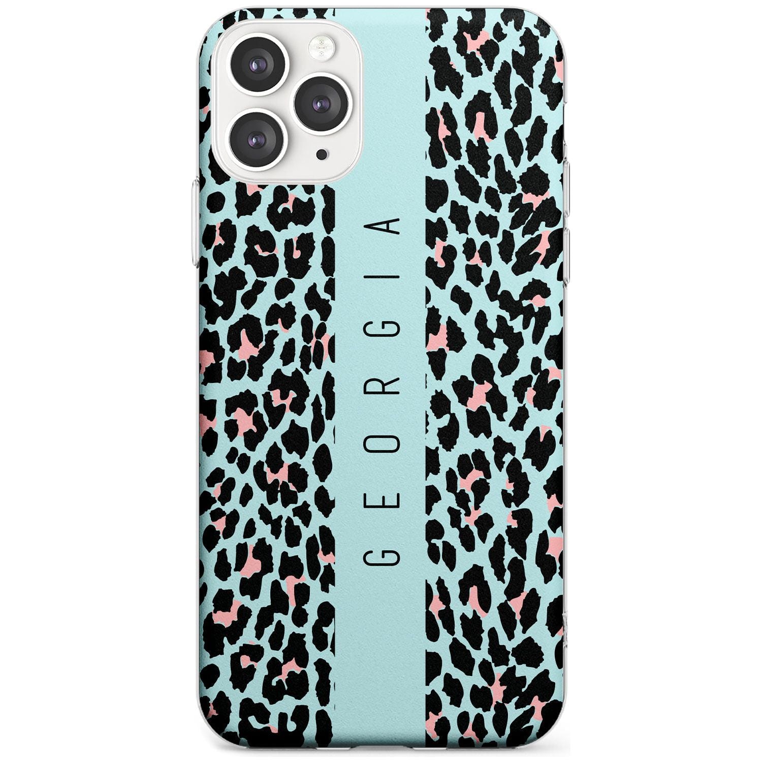 Custom Blue Leopard Spots iPhone Case  Slim Case Custom Phone Case - Case Warehouse