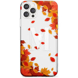 Personalised Monogram Autumn Leaves Slim TPU Phone Case for iPhone 11 Pro Max