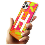 Bright Neon Camo Solid Monogram iPhone Case   Custom Phone Case - Case Warehouse