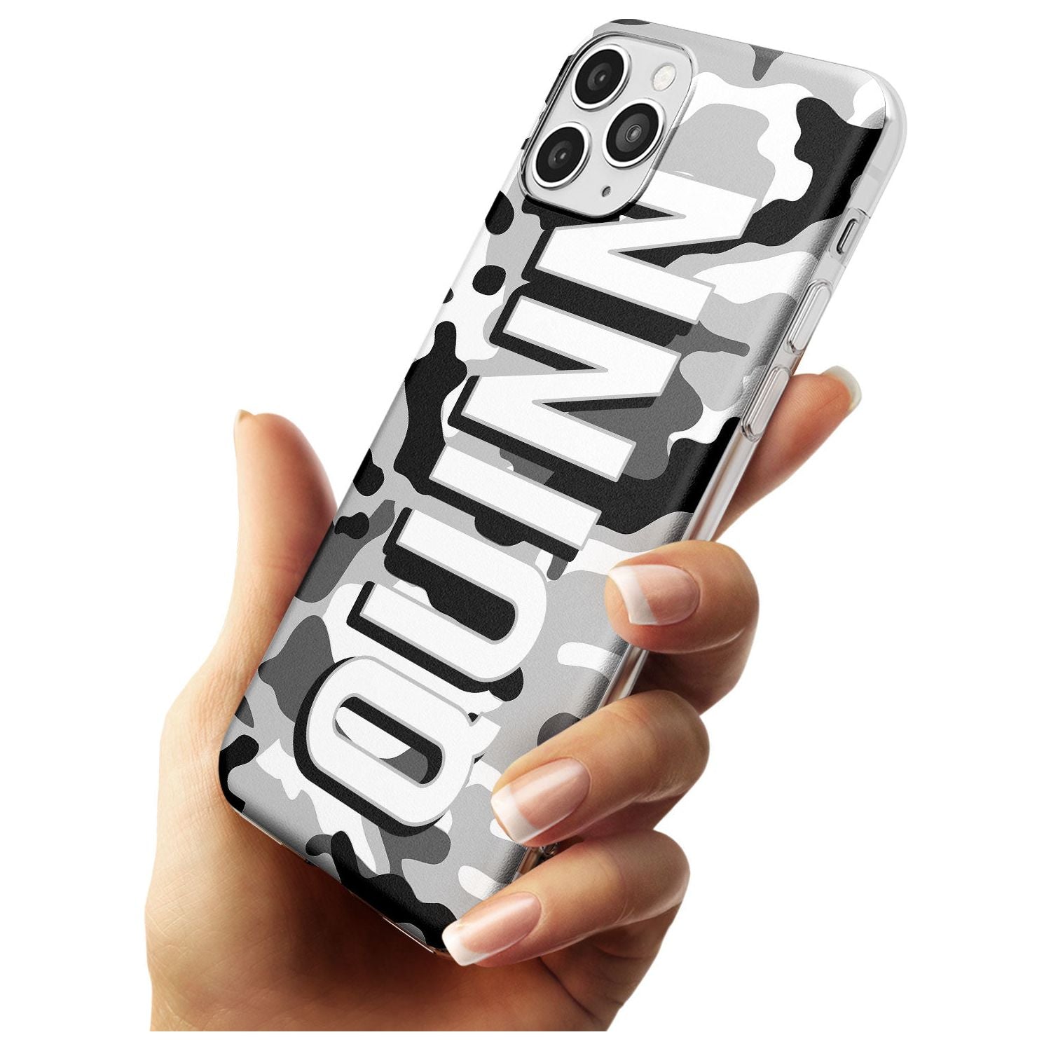 Greyscale Camo Black Impact Phone Case for iPhone 11 Pro Max