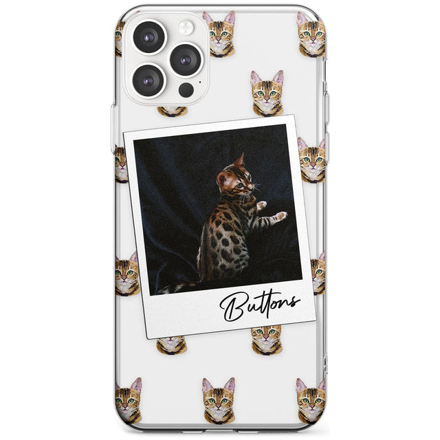 Personalised Bengal Cat Photo Slim TPU Phone Case for iPhone 11 Pro Max