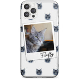 Personalised Maine Coon Photo Custom Phone Case iPhone 12 Pro Max / Clear Case,iPhone 12 Pro / Clear Case,iPhone 11 Pro Max / Clear Case,iPhone 11 Pro / Clear Case Blanc Space