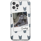 Personalised Korat Cat Photo Custom Phone Case iPhone 12 Pro Max / Clear Case,iPhone 12 Pro / Clear Case,iPhone 11 Pro Max / Clear Case,iPhone 11 Pro / Clear Case Blanc Space