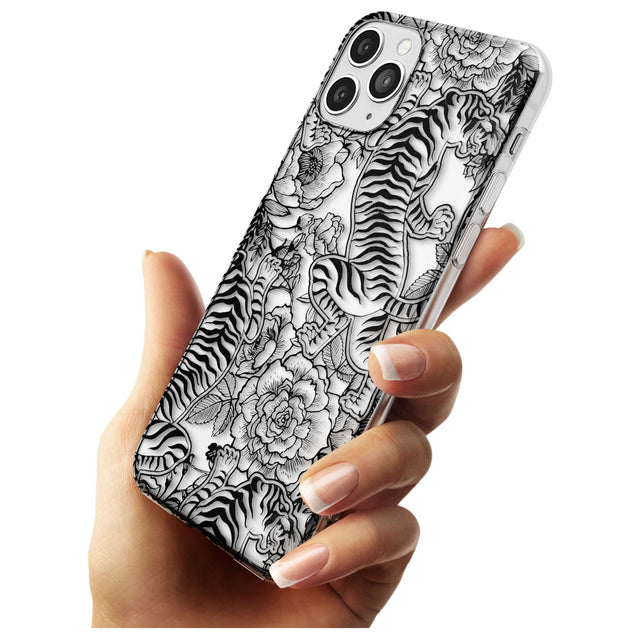 Personalised Chinese Tiger Pattern Slim TPU Phone Case for iPhone 11 Pro Max