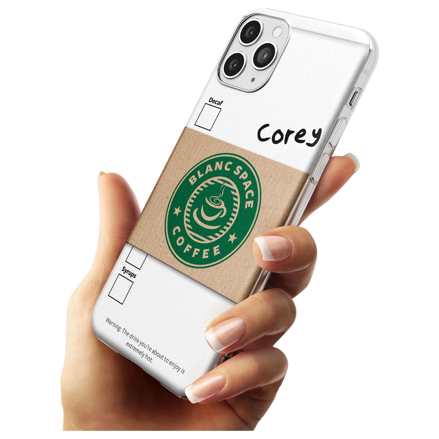 Personalised Coffee Cup Slim TPU Phone Case for iPhone 11 Pro Max