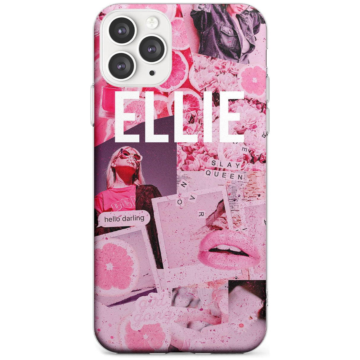 Sweet Pink Fashion Collage iPhone Case  Slim Case Custom Phone Case - Case Warehouse