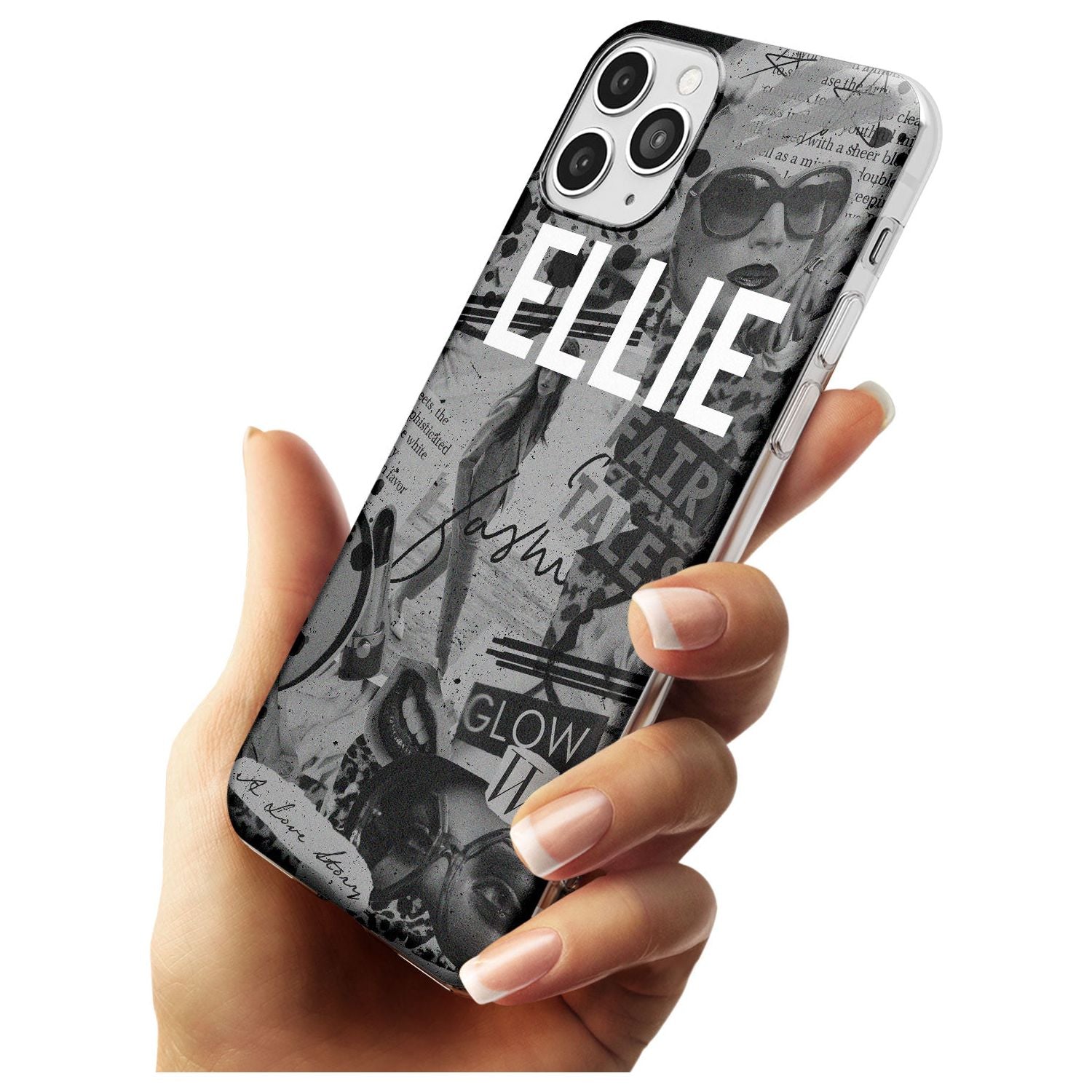 Grey Scale Fashion Collage iPhone Case   Custom Phone Case - Case Warehouse