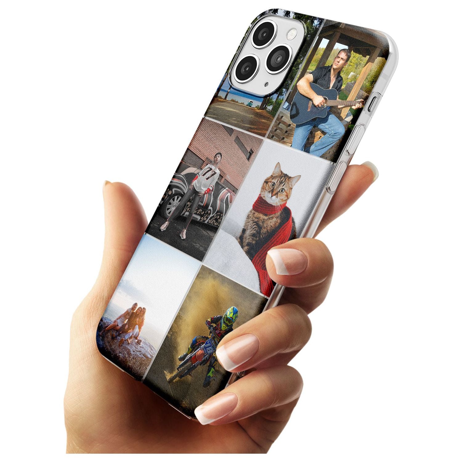 6 Photo Grid  Black Impact Phone Case for iPhone 11 Pro Max