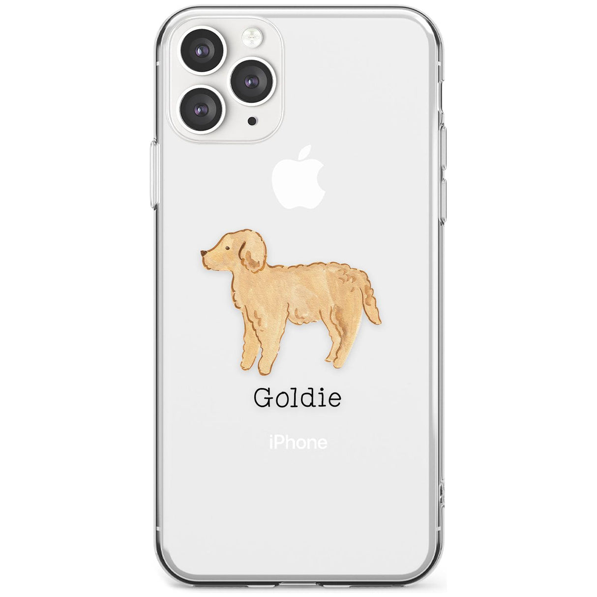 Hand Painted Goldendoodle Slim TPU Phone Case for iPhone 11 Pro Max