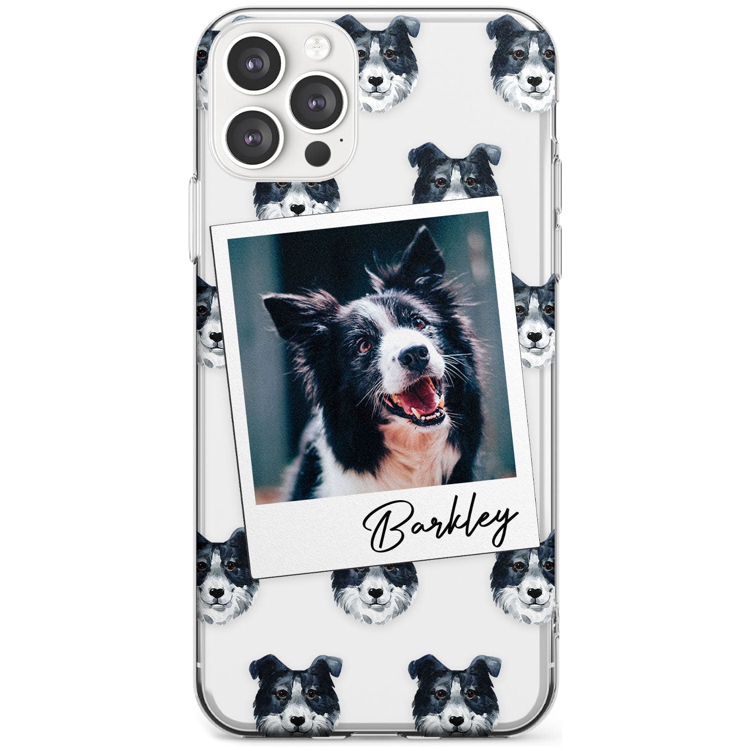 Border Collie - Custom Dog Photo Black Impact Phone Case for iPhone 11 Pro Max