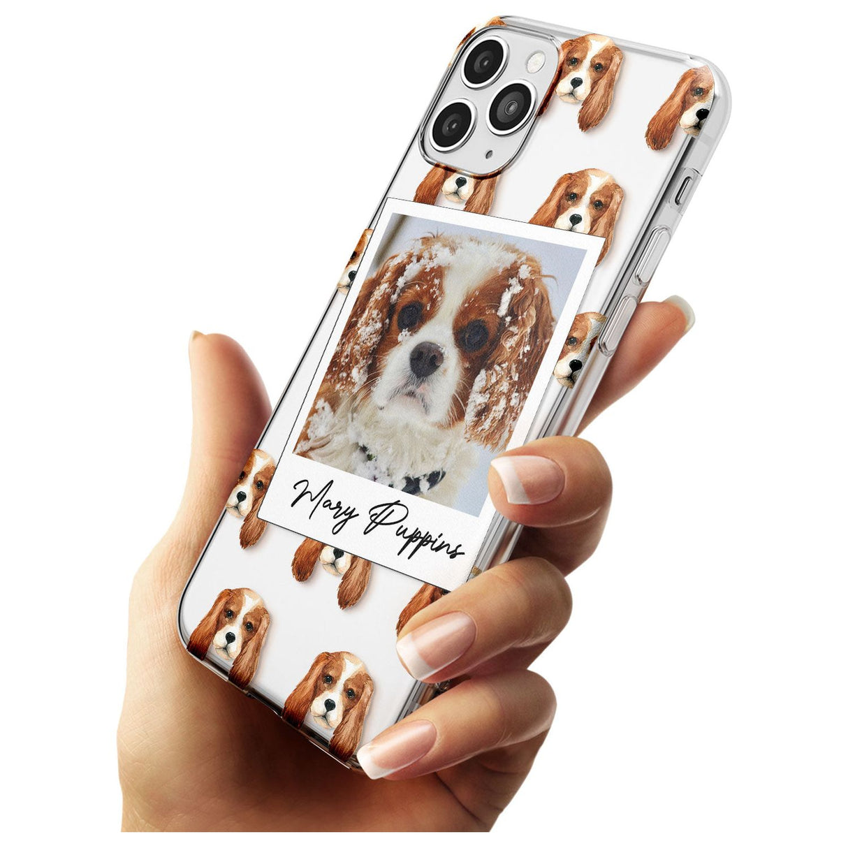 Cavalier King Charles - Custom Dog Photo Black Impact Phone Case for iPhone 11 Pro Max