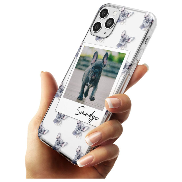 French Bulldog, Grey - Custom Dog Photo Black Impact Phone Case for iPhone 11 Pro Max