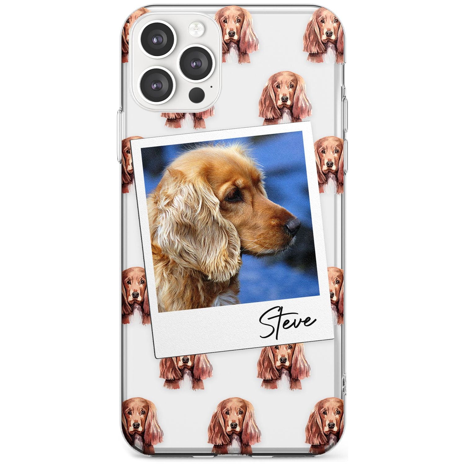 Cocker Spaniel - Custom Dog Photo Black Impact Phone Case for iPhone 11 Pro Max