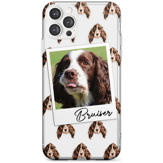 Springer Spaniel - Custom Dog Photo Black Impact Phone Case for iPhone 11 Pro Max