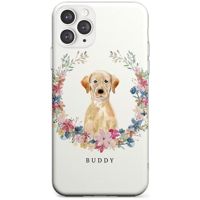 Yellow Labrador Retriever Dog Portrait Slim TPU Phone Case for iPhone 11 Pro Max