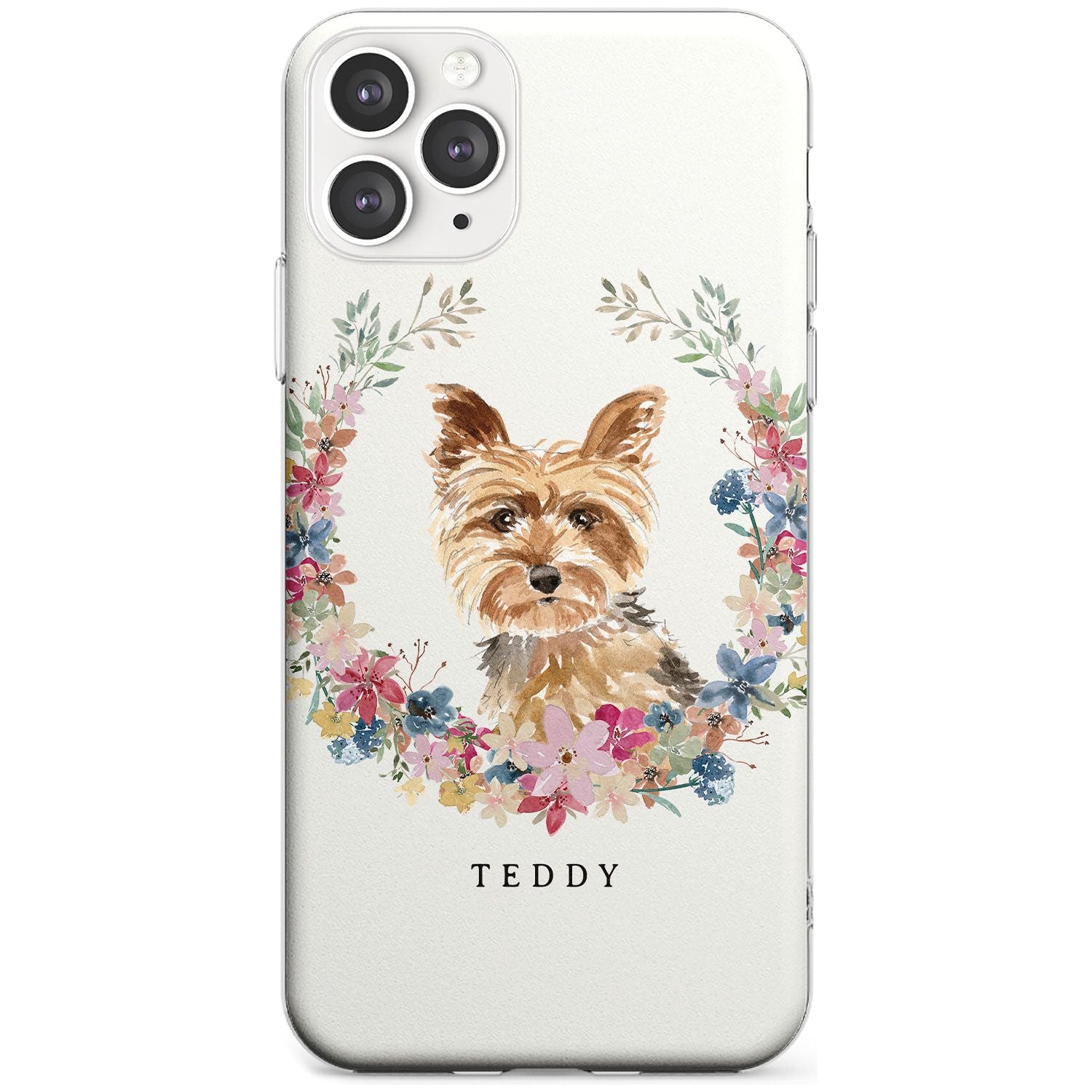 Yorkshire Terrier - Watercolour Dog Portrait Slim TPU Phone Case for iPhone 11 Pro Max