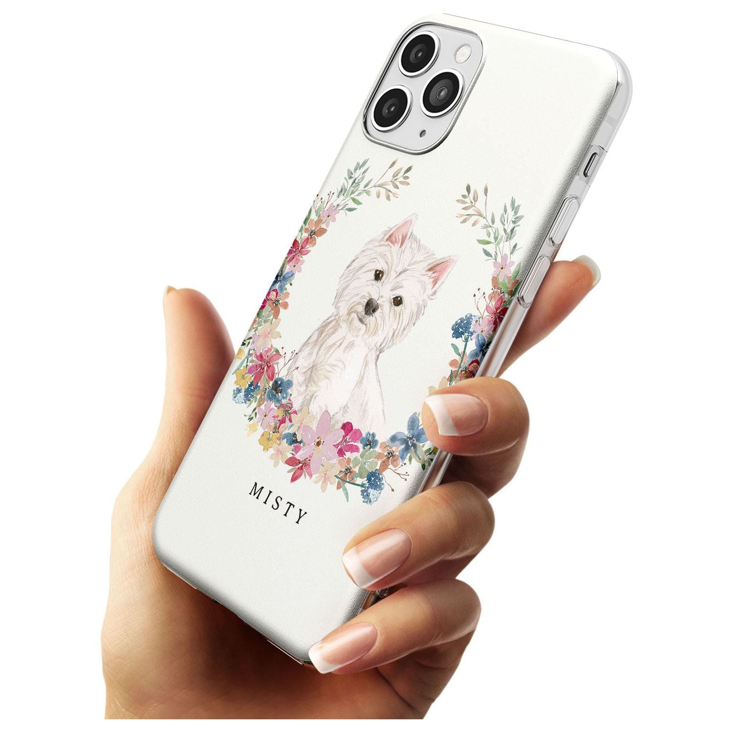 Westie Watercolour Dog Portrait Slim TPU Phone Case for iPhone 11 Pro Max