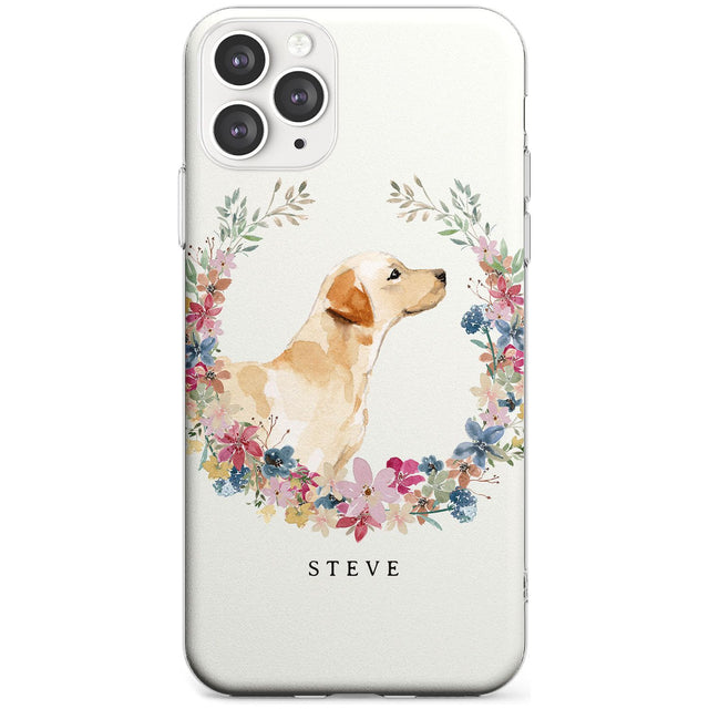 Yellow Labrador - Watercolour Dog Portrait Slim TPU Phone Case for iPhone 11 Pro Max