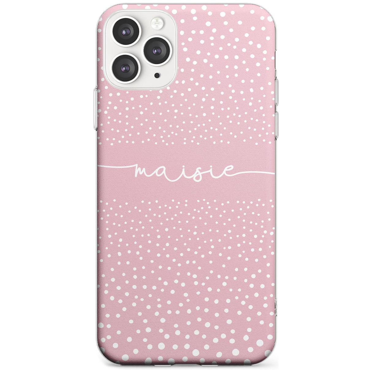 Custom Pink Dots iPhone Case  Slim Case Custom Phone Case - Case Warehouse