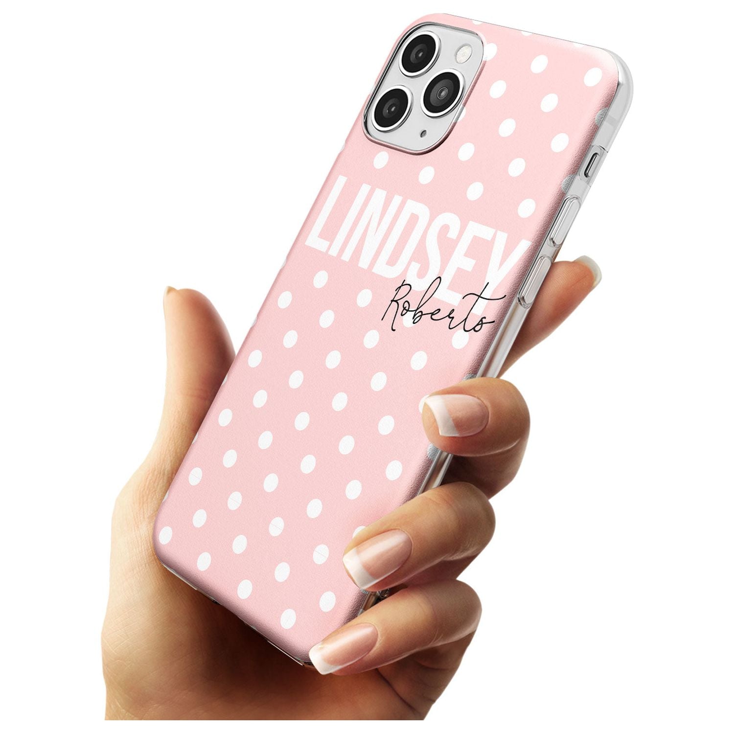 Custom Pink Polka iPhone Case   Custom Phone Case - Case Warehouse