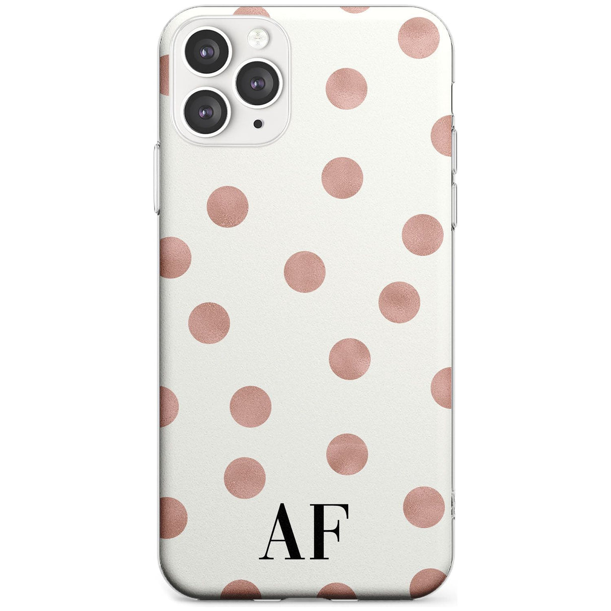 Initials & Dots iPhone Case  Slim Case Custom Phone Case - Case Warehouse