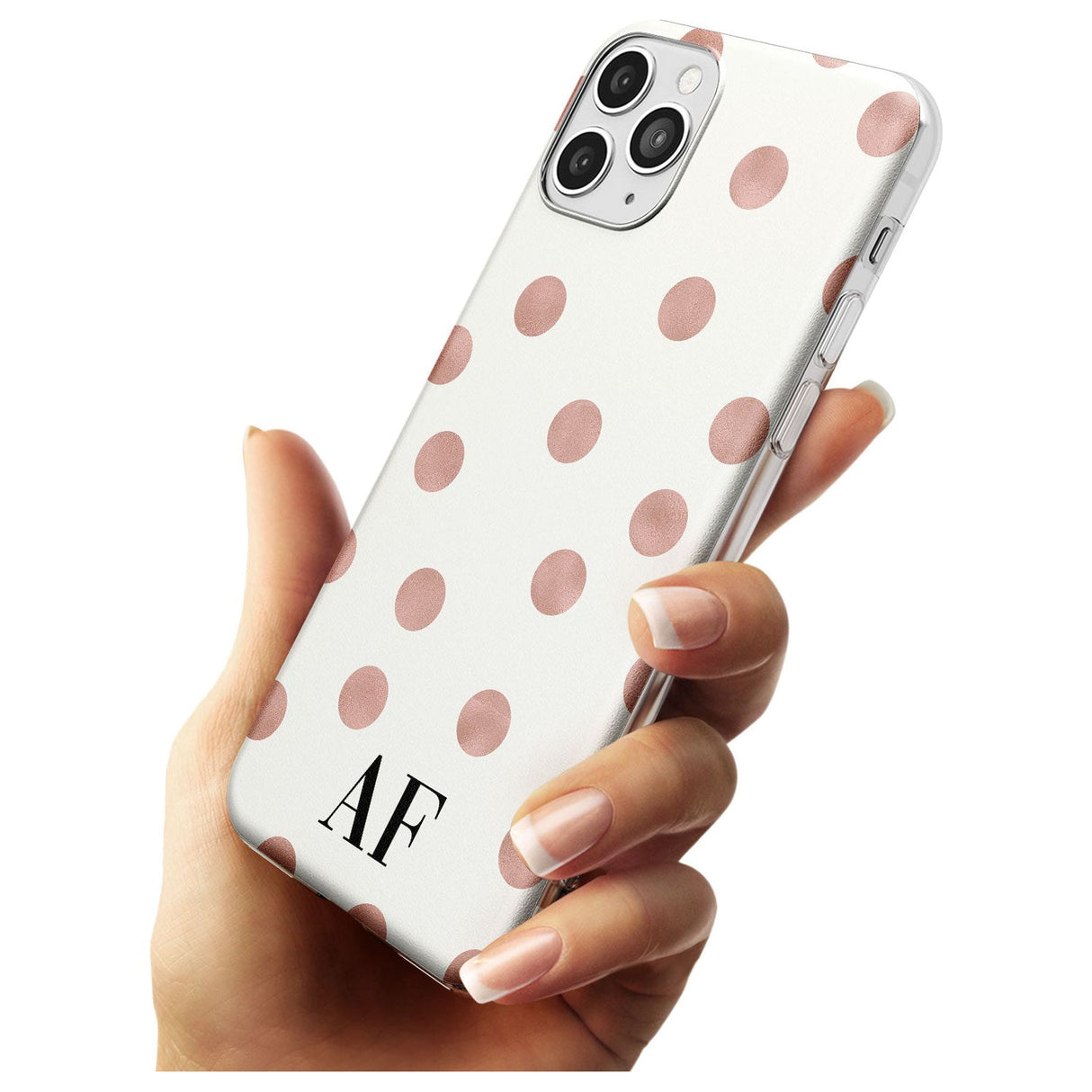 Initials & Dots iPhone Case   Custom Phone Case - Case Warehouse