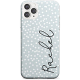 Vertical Cursive & Dots iPhone Case  Slim Case Custom Phone Case - Case Warehouse