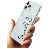 Vertical Cursive & Dots iPhone Case   Custom Phone Case - Case Warehouse