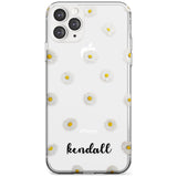 White Daisies & Cursive iPhone Case  Slim Case Custom Phone Case - Case Warehouse