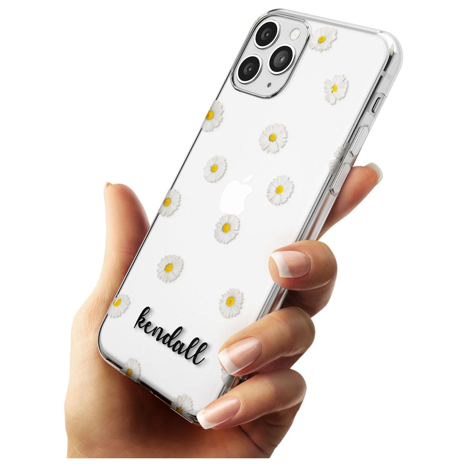 White Daisies & Cursive iPhone Case   Custom Phone Case - Case Warehouse