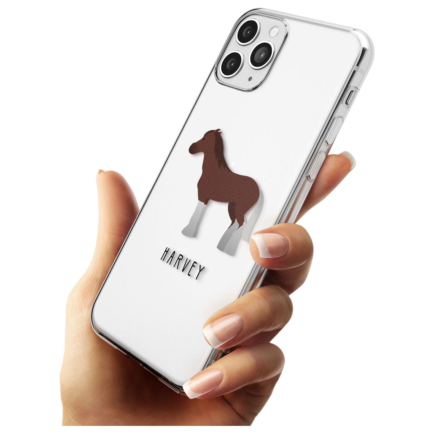 Personalised Brown Horse Slim TPU Phone Case for iPhone 11 Pro Max