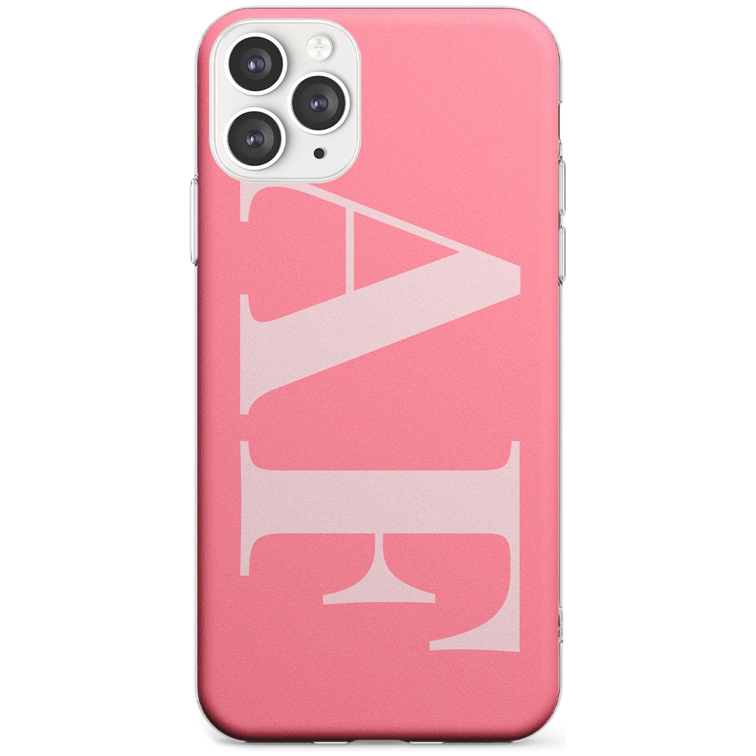 Light & Dark Pink Personalised iPhone Case  Slim Case Custom Phone Case - Case Warehouse