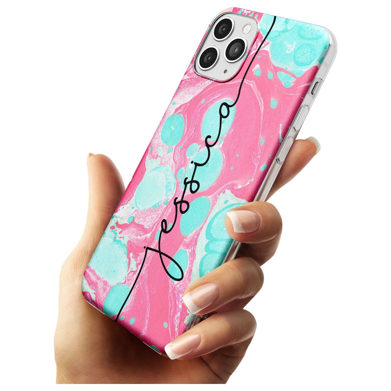 Turquoise & Pink - Marbled iPhone Case   Custom Phone Case - Case Warehouse