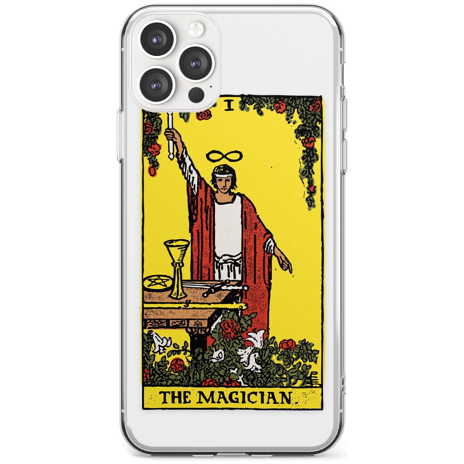 The Magician Tarot Card - Colour Black Impact Phone Case for iPhone 11 Pro Max