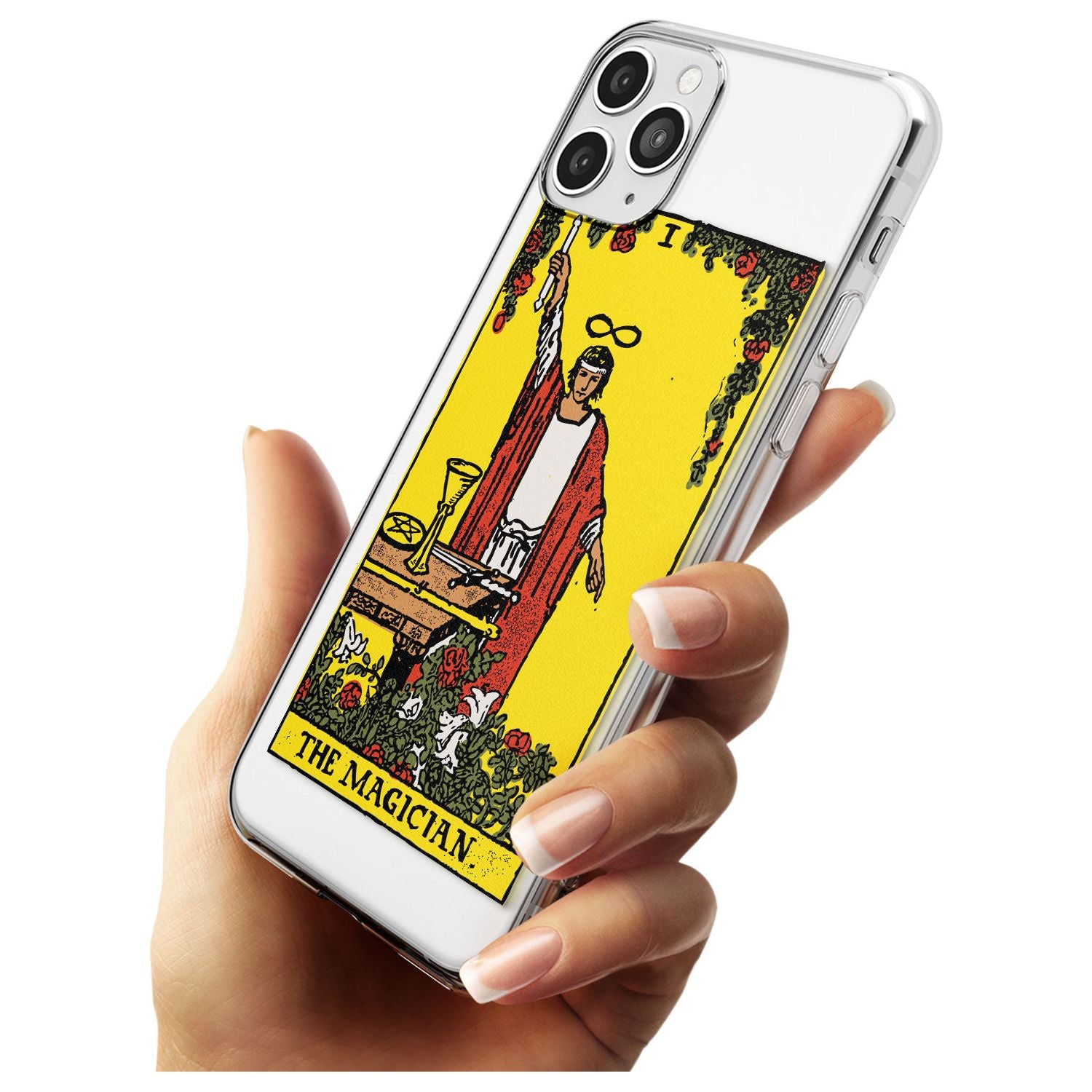 The Magician Tarot Card - Colour Black Impact Phone Case for iPhone 11 Pro Max