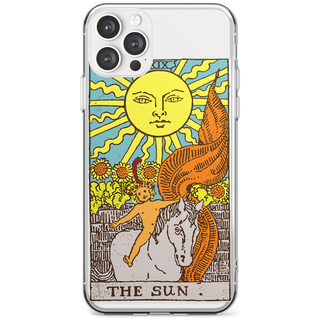 The Sun Tarot Card - Colour Black Impact Phone Case for iPhone 11 Pro Max