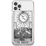 The Moon Tarot Card - Transparent Black Impact Phone Case for iPhone 11 Pro Max