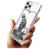 Strength Tarot Card - Transparent Black Impact Phone Case for iPhone 11 Pro Max