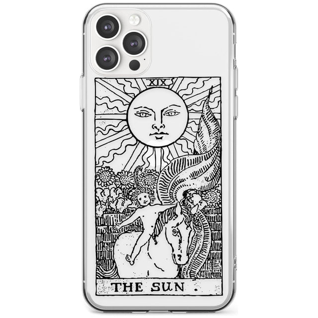 The Sun Tarot Card - Transparent Black Impact Phone Case for iPhone 11 Pro Max