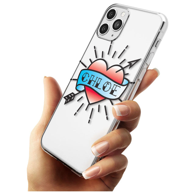 Custom Heart Tattoo Black Impact Phone Case for iPhone 11 Pro Max