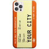 Personalised Create Your Own Train Ticket Slim TPU Phone Case for iPhone 11 Pro Max