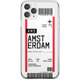 Amsterdam Boarding Pass iPhone Case  Slim Case Custom Phone Case - Case Warehouse