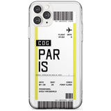 Paris Boarding Pass iPhone Case  Slim Case Custom Phone Case - Case Warehouse