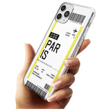 Paris Boarding Pass iPhone Case   Custom Phone Case - Case Warehouse