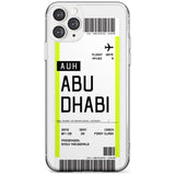 Abu Dhabi Boarding Pass iPhone Case  Slim Case Custom Phone Case - Case Warehouse