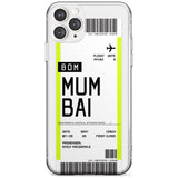 Mumbai Boarding Pass iPhone Case  Slim Case Custom Phone Case - Case Warehouse