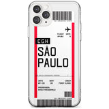 São Paulo Boarding Pass iPhone Case  Slim Case Custom Phone Case - Case Warehouse