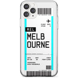 Melbourne Boarding Pass iPhone Case  Slim Case Custom Phone Case - Case Warehouse